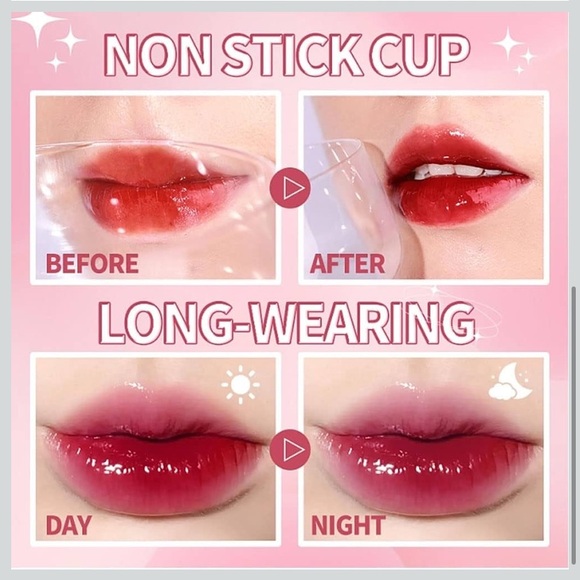 NWT Dragon Ranee 6 Color Strawberry Mini Lip Tint Stain Set - Picture 4 of 9